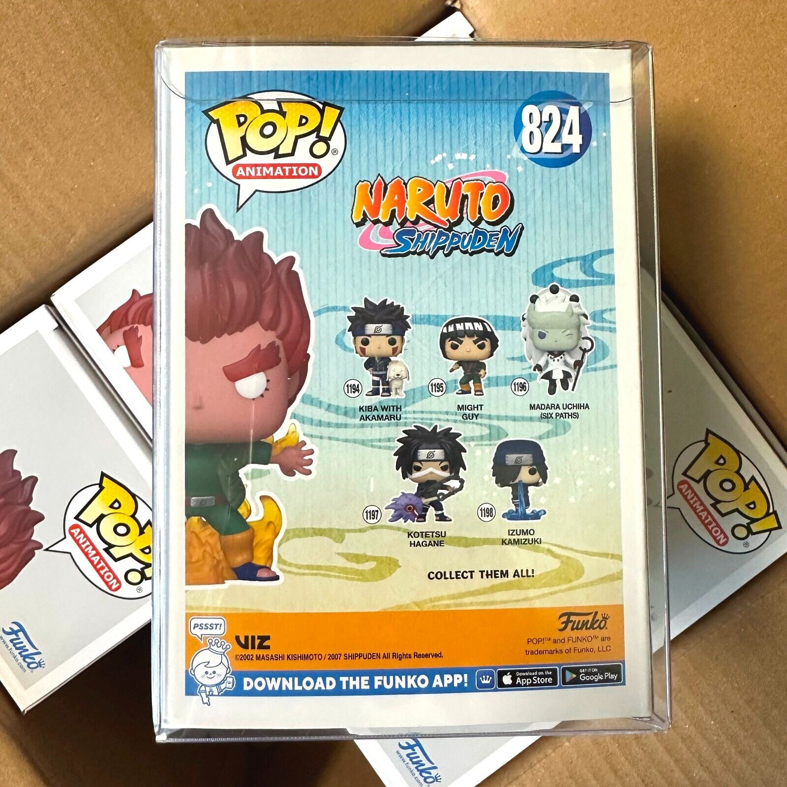 Funko Pop Naruto Shippuden Might Guy Eight Inner Doors Glow in the