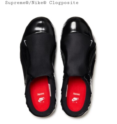 Supreme X Nike Clogposite Super Rare!! Size Uk 7.5 New Black 2024