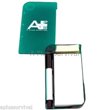 5 in 1 Jotter Paper Pen Magnifier Ruler Notes Emergency Outdoors Survival Kit