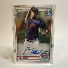 Chris Vallimont Bowman Chrome 2020 Auto