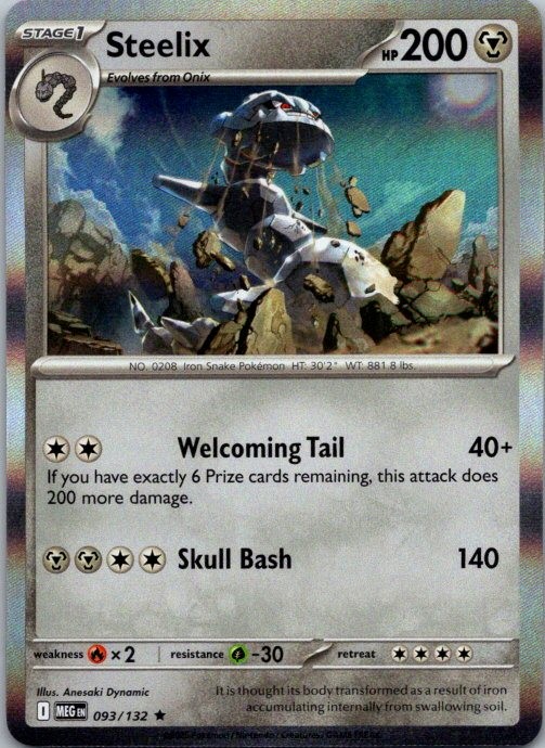 Steelix -ME01: Mega Evolution 093/132 NM Holo
