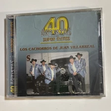 40 Artistas Y Sus Super Exitos Cd Los Cachorros de Juan Villarreal SEALED FLAW