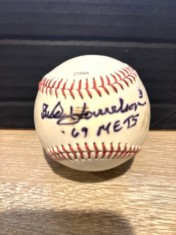 BUD HARRELSON SIGNED AUTOGRAPHED BASEBALL!  Mets #3  "69 Mets"