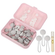 16 Pcs Duvet Cover Pins Clips to Hold Comforter Inside, Gray Round