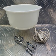 Vintage Sunbeam 21cm Pyrex Mixer Bowl with x2 Whisks & Power Lead (U)