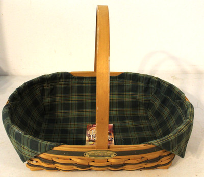 Vtg LONGABERGER  1998 Hospitality Basket Traditions Collection w/Basket Liner