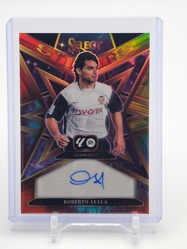 ROBERTO AYALA 2025-26 PANINI SELECT LA LIGA STARS TIE-DYE PRIZM AUTO /25 Q4559