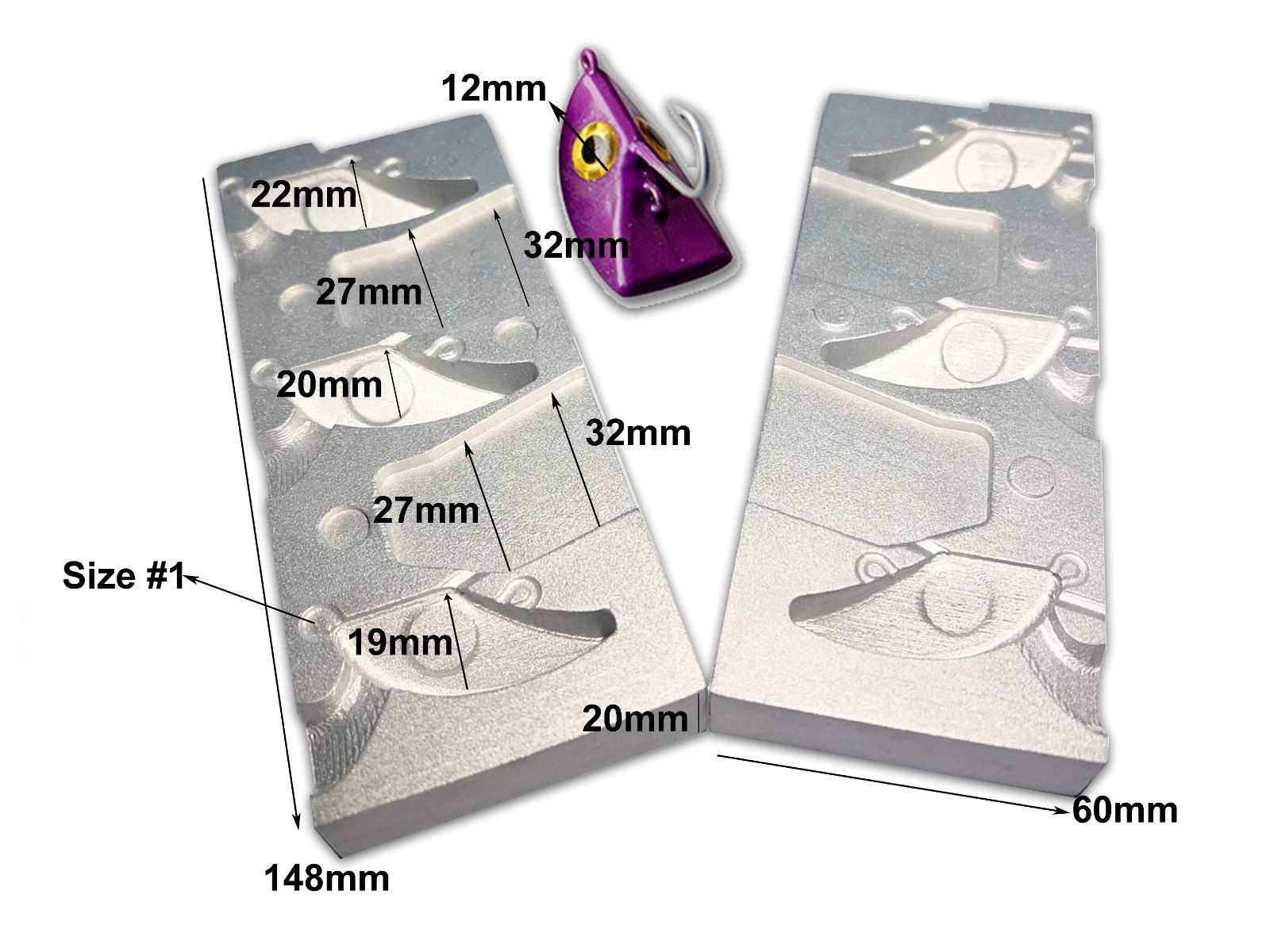 Tenya Fishing Jig Mold 150-180-210g Sea Fishing Boat Fishing - Image 2