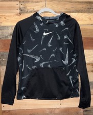 Boy  s Nike Therma Fit Black Hoodie - Size Large