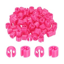 100pcs Clothes Hanger Marker Blank Rod for Garment Color Coding Red