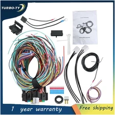 UNIVERSAL Extra long Wires 21 Circuit Wiring Harness For CHEVY FORD Hotrod
