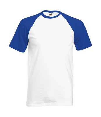 FRUIT OF THE LOOM Baseball T-Shirt Herren Sport Zweifarbig Jersey S-3XL 61-026 N