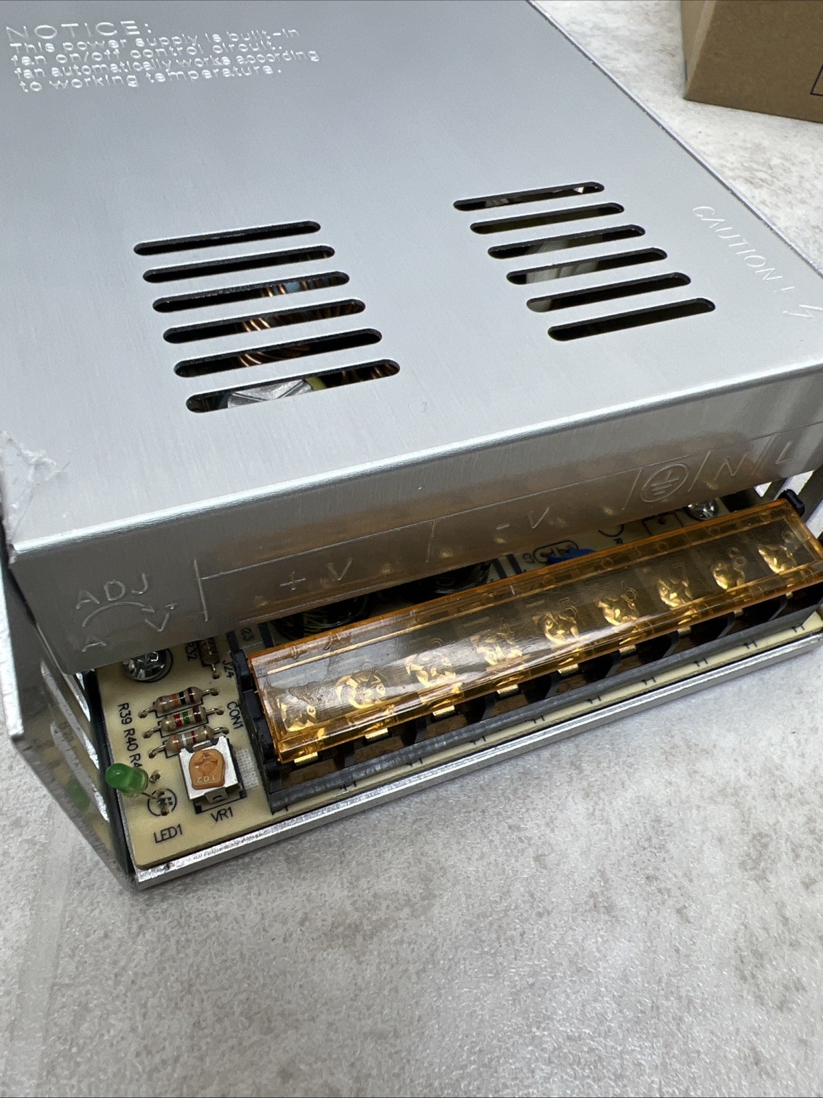 Switch Power Supply Driver Adapter Aluminum Alloy DC24V S-480-24 24V 480W LED