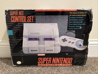 SNES Super Nintendo Control Set w/ Box Styrofoam and Console/Controller ...