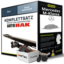 Für MERCEDES M-Klasse Typ W163 Anhängerkupplung starr +eSatz 13pol 98- NEU Für MERCEDES M-Klasse Typ W163 Anhängerkupplung starr +eSatz 13pol 98- NEU