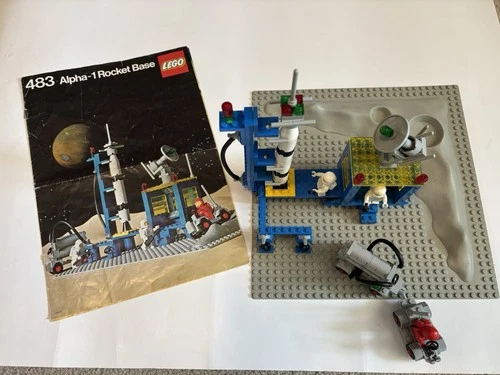 LEGO 483 Alpha-1 Rocket Base Classic Space Vintage Complete Set
