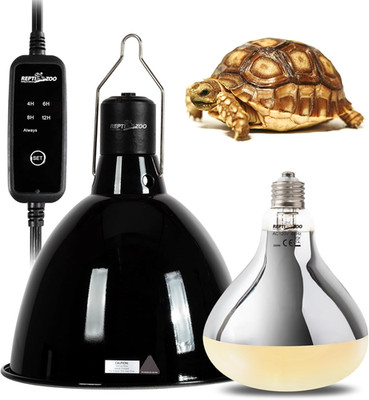 Lighting Combo Kit 160W Reptile Heat Lamp UVA UVB Bulbs for Reptiles and 8.5 Inc