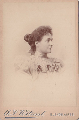 Witcomb KAB - Damenportrait - Buenos Aires Argentinien um 1900