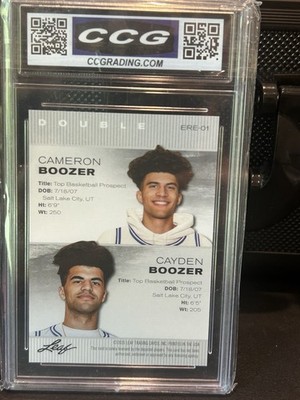 BOOZER/ BOOSTER 2025 LEAF DOUBLE ERE-01 EXCLUSIVE GRADED GEM MINT 10 TRADING 