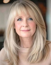 Human Hair New Fashion Gorgeous Women's Golden Blond Straight Wigs 14 In