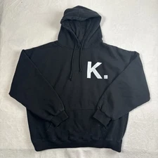 Assholes*s Live Forever K Black Pullover Long Sleeve Stash Hoodie Women's XL