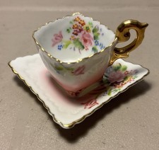 Vintage Square tea cup occupied Japan Nice Minature