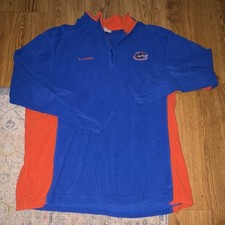 Columbia Florida Gators NCAA Pullover Sweatshirt Jacket Blue Orange Size 2XL