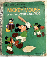 Little golden books vintage Walt Disney's Mickey Mouse and the Great Lot Plot