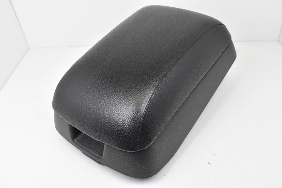 Consola Hyundai Santa Fe 2007-2012 defectuosa cuero negro reposabrazos almacenamiento OEM Foto 4 de 4