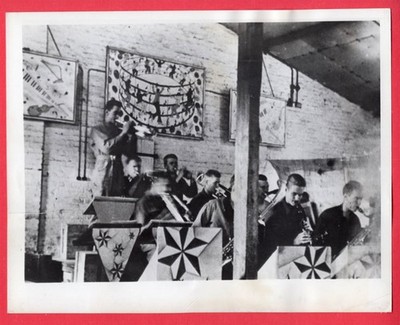 1943 American POW Band Stalag IIIB Southeast of Berlin 7x9 Original News Photo