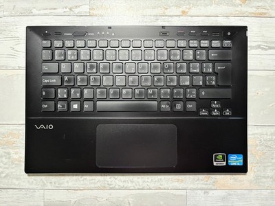 Sony VAIO SVS131 SVS1312R9EB Palmrest Assembly w/ CZ-SK Keyboard AS IS
