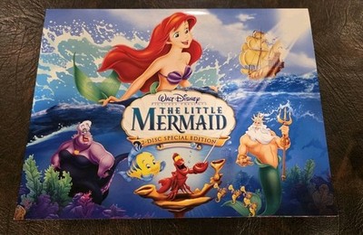 New Disney Store Exclusive Ariel Little Mermaid Lithograph Special Edition Set 4