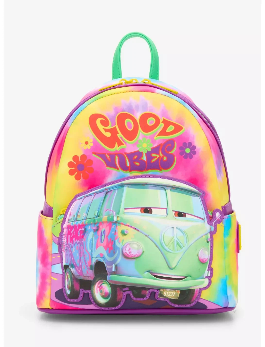Loungefly Disney Pixar Cars Fillmore Tie-Dye Min Backpack