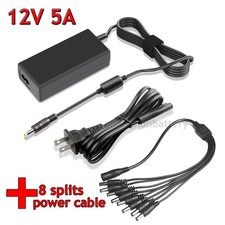 DC 12V 5A Power Supply for CCTV Security Camera DVR Swann Lorex Defender 8 Split