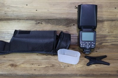GENUINE Sunpak DF4000U External Flash For Canon Cameras w/ Pouch OEM *LOOK*