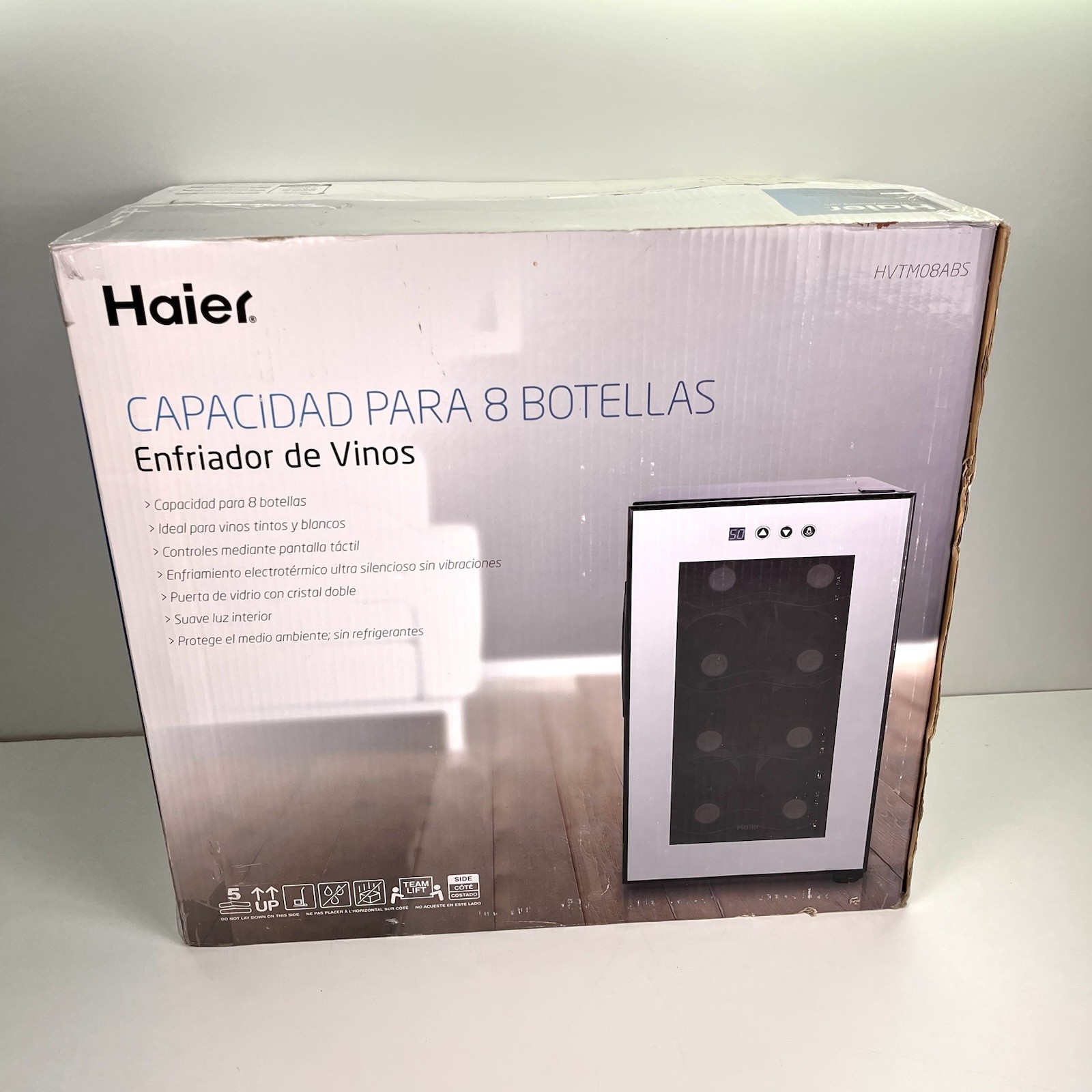 Haier 8 Bottle Thermoelectric Wine Cooler Wine Cellar Capaci