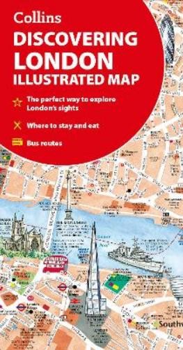 Dominic Beddow Discovering London Illustrated Map (Map)