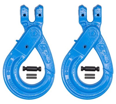 2PK 1/2'' G100 Clevis Self-Locking Hook for 1/2''Lifting Chains, Wire Rope, Slings