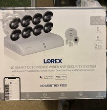 Lorex 4K Smart Deterrence NVR Security System with Fusion, Sensors