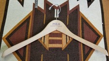 One 1 Polo Ralph Lauren Wooden Clothing Shirt Coat Jacket Hanger 17 x 9 READ