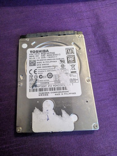 Toshiba hdd 2,5" 320gb Laptop Festplatte, bitte Beschreibung lesen