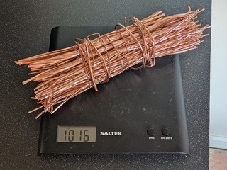 Scrap copper wire 1KG various lengths crafts modeling art sculpture smelting