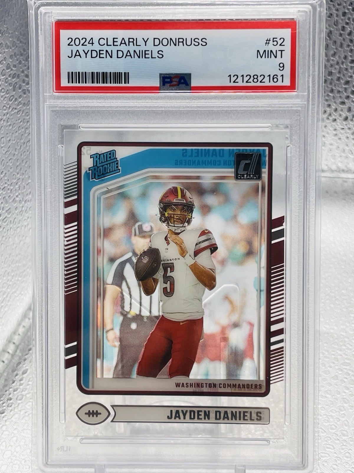 2024 PANINI CLEARLY DONRUSS #52 JAYDEN DANIELS ROOKIE RC PSA 9