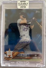 JOSE ALTUVE 2018 Topps Clearly Authentic Auto Blue /25 CAA-JA Houston Astros