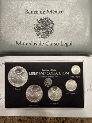 1991 Type 2 Libertad Set With Banco De Mexico Bag-rare