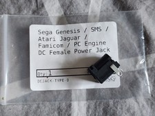 Power Jack (Female) For Sega Genesis Model 1/Sega CD/PC Engine/Jaguar/Famicom