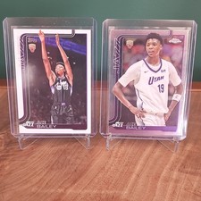 Topps Flagship Chrome Ace Bailey Rookie Card Lot Utah Jazz NBA 2025 #205 #255 2