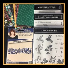 Stampin' Up 3 Photopolymer FLOWER Stamp Sets, DIE DSP NEW 7
