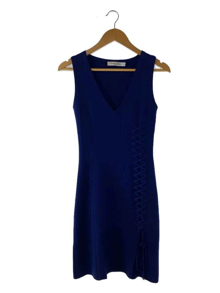 Christian Dior abito smanicato blu navy 34