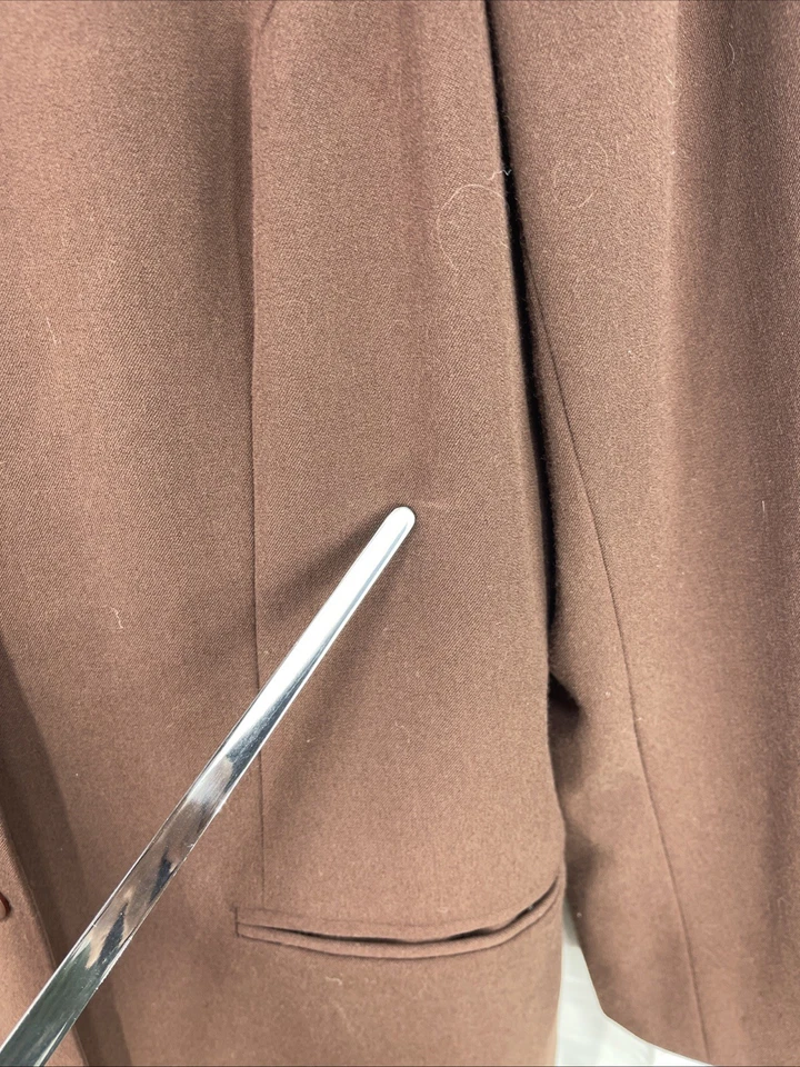 Blazer Vintage August Silk Logic Marrón Botón - Para Mujer Talla 8 - Estilo Clásico Foto 3 de 4
